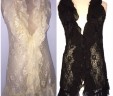Black & Cream Ruffle Lace Vest