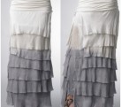 Layered Jersey Skirt ~ Gray