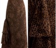 Leopard Skirt Side Ruffle