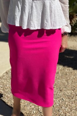 Pink Luxe Modest Pencil Skirt