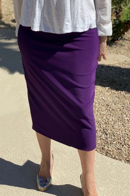 Purple Luxe Modest Pencil Skirt
