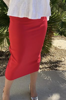 Coral Luxe Modest Pencil Skirt