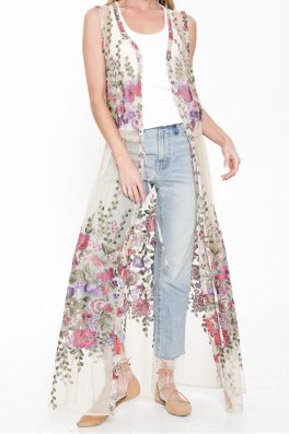 Luxe Floral Embroidered Maxi Dress