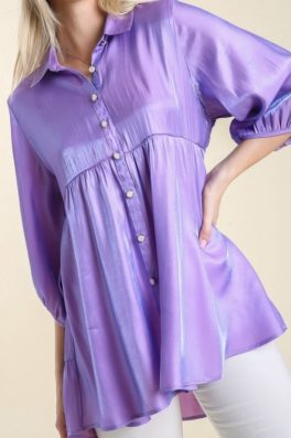Lavender Shimmer High Low Tunic