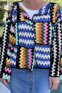 Light Crochet Cardigan Sweater
